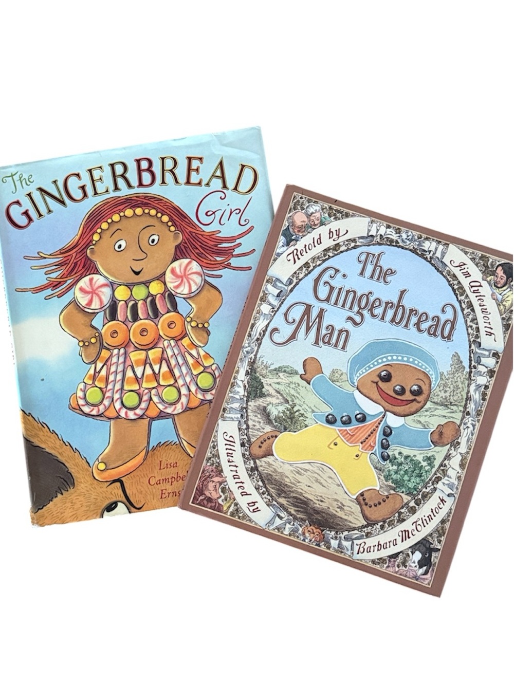 HARDCOVER CLASSIC CHRISTMAS STORYS “THE GINGERBREAD MAN”  “THE GINGERBREAD GIRL”